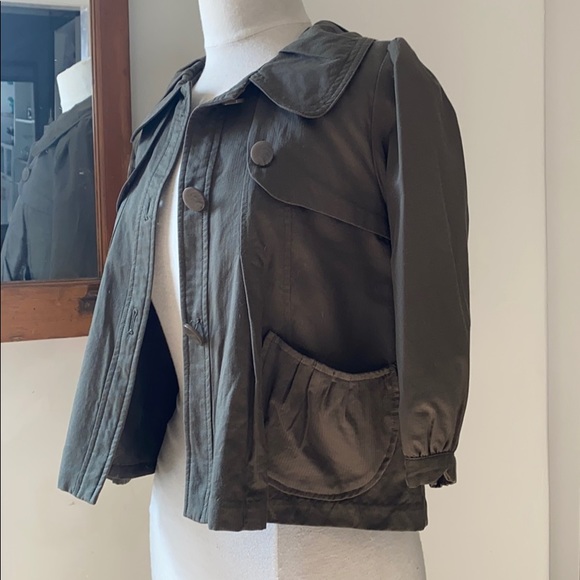 Cropped 3/4 sleeve jacket - Picture 2 of 2